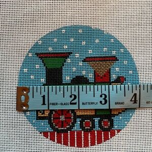 AMANDA LAWFORD DO133 TRAIN ENGINE
 M Needlepoint Canvas